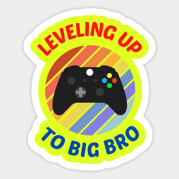 Levelling Up To Big Brother Sticker by KidsKingdom